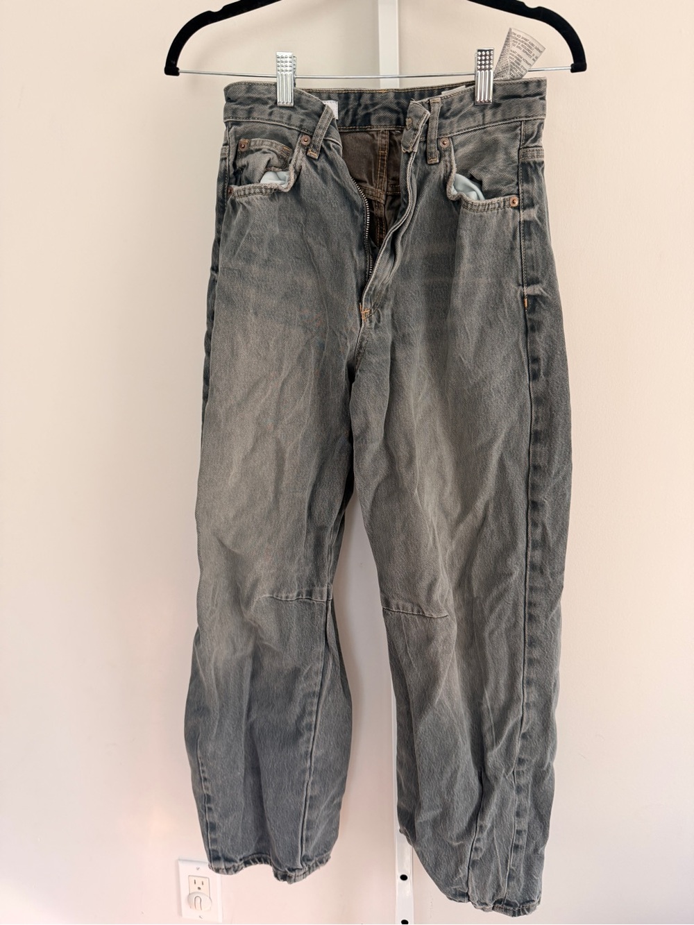 Zara Relaxed Gray Wash Women's Jeans size 2
